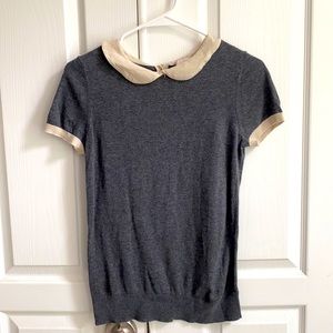 Loft Sweater Tee in Charcoal Grey | XS